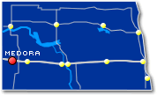 Medora, ND Map